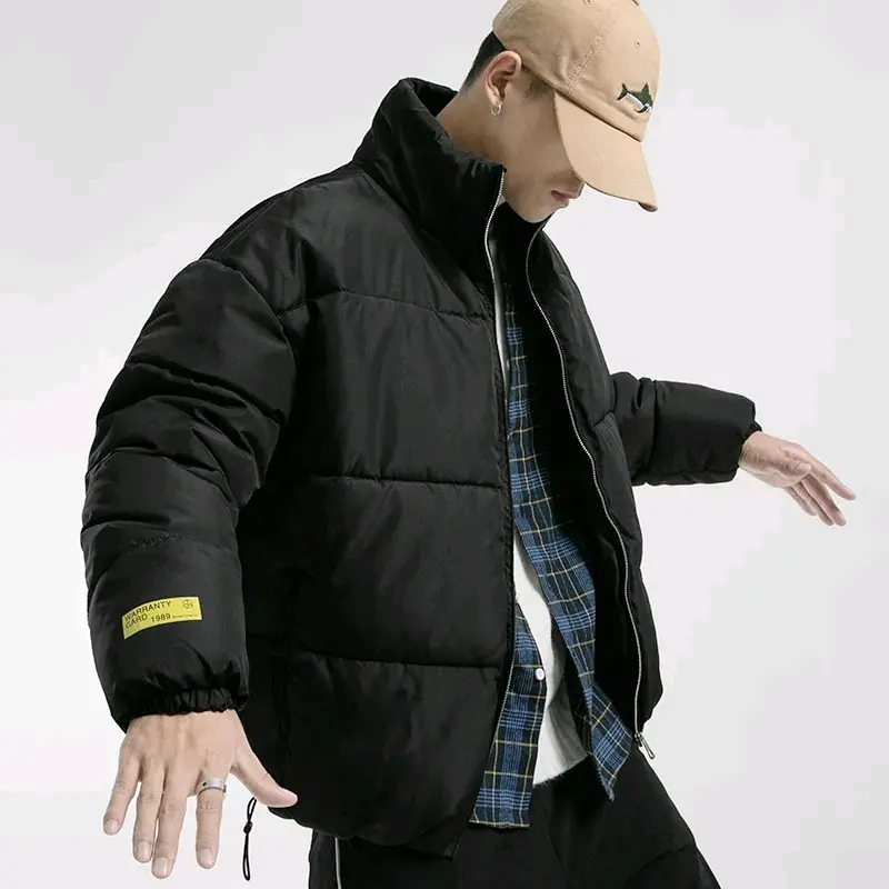 Jaket Puffer Gelembung Pria Tebal  Outdoor Dewasa Abu Hijau Waterproof Keren murah 4