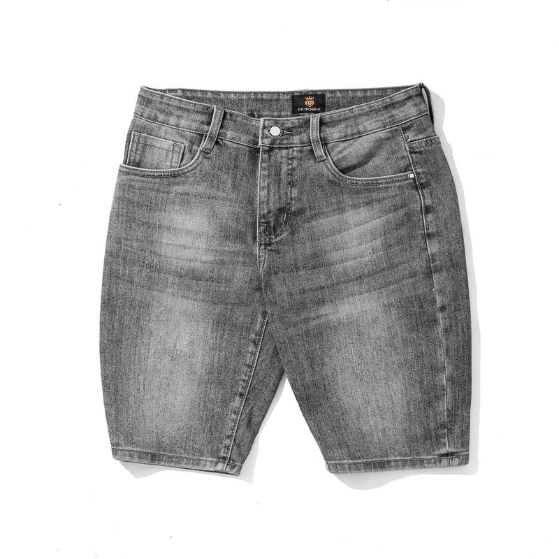 Quần short jean nam co giãn THFashion chất vải denim cao cấp mã TH1103 màu khói nhạt size 28 29 30 31 32 33 35 36 Menswear Có Túi