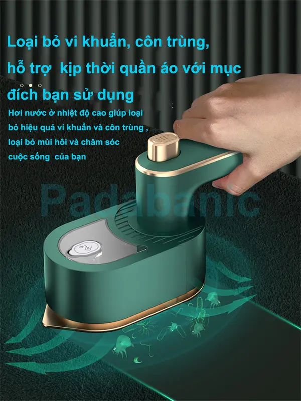 Bàn Ủi Hơi Nước Mini Cầm Tay, Bàn là Hơi Nước Du Lịch Công Suất 33W Nhỏ Gọn Tiện Dụng, Dễ Dàng Gấp Gọn 7