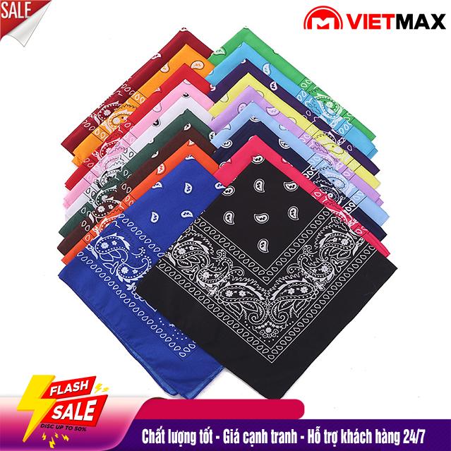 Khăn Bandana - Khăn Turban Hiphop Cá Tính Nam Nữ (Có Chọn Màu) 55x55 cm