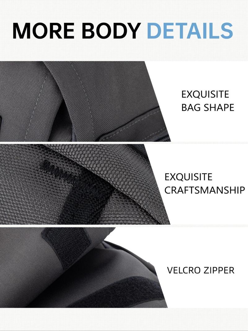 Product Introduction of 2025 New Style Casual Plain Zipper Backpack, Patched Design Outdoor Backpack, Durable Equipment Bag, Casual Sports Backpack for Women & Men 6