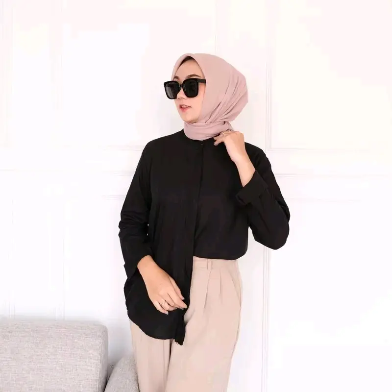kemeja wanita rayon premium polos kemeja rayon premium kemeja wanita polos Katun rayon 4
