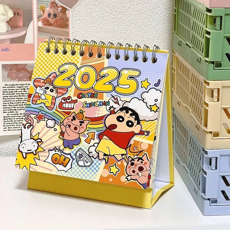 Lịch Bút Chì Màu Shin-chan, Lịch Để Bàn Giá Trị Cao, Đồ Trang Trí Sáng Tạo Để Bàn, Kế Hoạch Văn Phòng Phẩm Hoạt Hình, Lịch Năm, 2025, Bán Chạy Trong 30 Ngày, Số Lượng: 1989 Miếng, Hợp Xu hướng, Hàng Mới Về Năm 2023 7