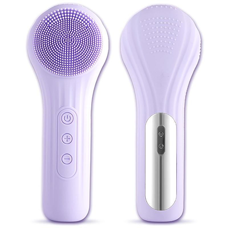 Cọ Chải Làm Sạch Da Mặt, AOJIU, Máy Massage Mặt Bằng Silicon Và Nhựa, Có Sạc USB, Pin Có Thể Sạc Lại Lithium 600mAh, Cầm Tay, Không Mùi, Dụng Cụ Chăm Sóc Da, Để Làm Sạch Và Tẩy Trang 2