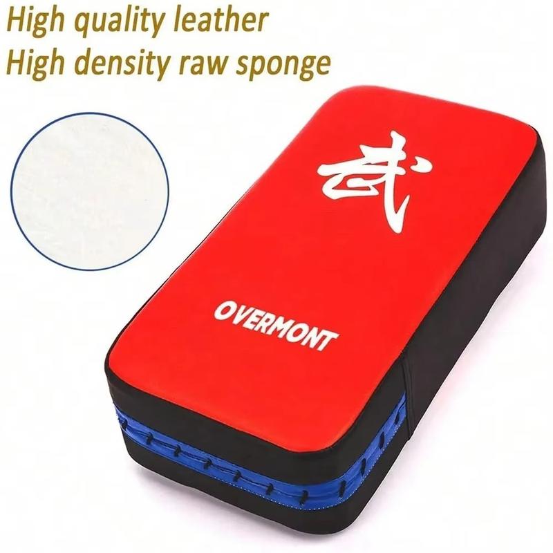 Product Introduction of New PU Leather Taekwondo Kick Pad Adjustable Strap Ergonomic Grip Boxing Punching Bag Curved Kick Shield for Fitness Training 18