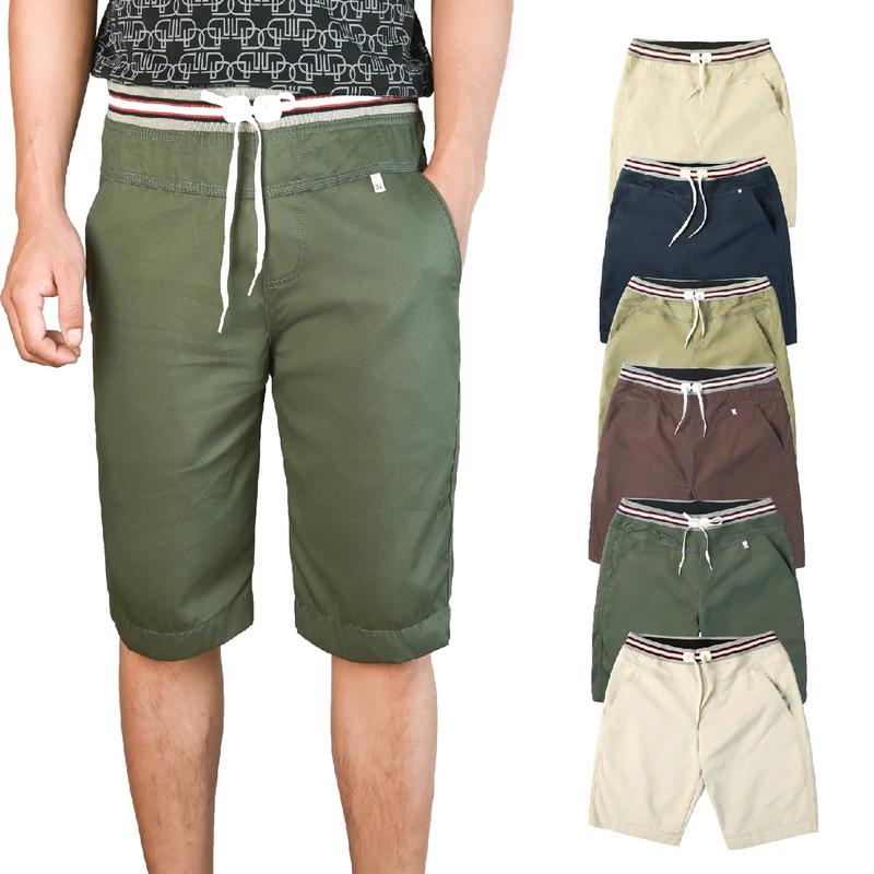 ComBO. 5 Quần shot kaki lưng thun  nam  phom rộng chất vải  kaki mềm mại  Quần Lửng có túi .(chọn màu ngẫu nhiên)