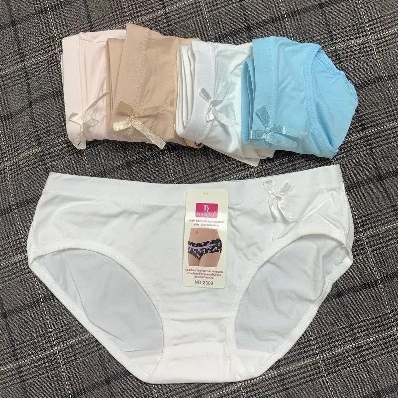2300_Combo 5-10 Quần lót, quần chíp cotton có nơ  (QNR19)_Tân Uyên Shop Nữ Thun Women Nhung Kem Voi Quần lót nữ 3