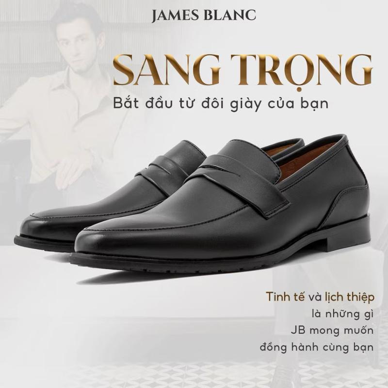 Product Introduction of ￼Giày Tây Nam - JB JAMES BLANC - G-5723 - Da Bò Thật Nguyên Tấm nhập khẩu cao cấp. Đen, Nâu Shoes 7
