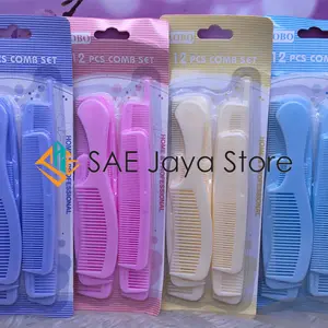 (1 SET ISI 12 PCS) SISIR RAMBUT SET WARNA ADA  6 MACAM BENTUK SISIR / SISIR 12 PCS / SISIR SET / SISIR PRIA WANITA ANAK / SISIR SET SALON LENGKAP / SISIR ISI  12 PCS / SISIR WARNA SET / SISIR WANITA