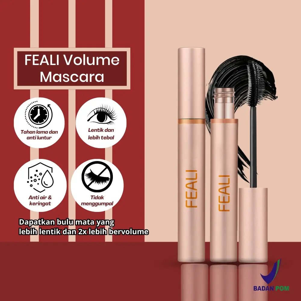 COD Mascara Waterproof Long Lasting Volumizing Lengthen Eye Lash Makeup - Make Up Maskara Waterproof  Kosmetik Eyelash