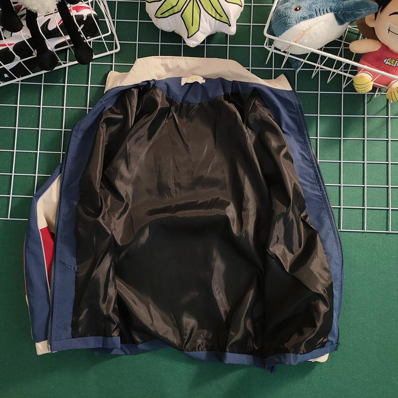 Product Introduction of Spring and Autumn Retro Color Matching Menswear Baseball Uniform Korean Style Loose Casual Couple Jacket Men and Women Fashion Brand All-Match Womenswear Lapel Outerwear Harajuku Style New Outdoor Comfort Mountaineering  Jacket 15