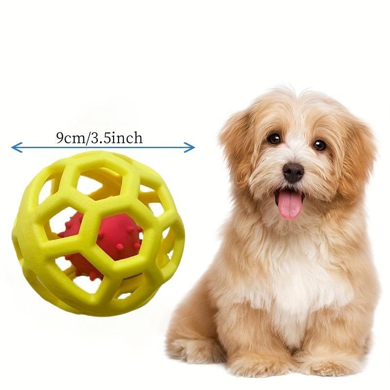 Product Introduction of Interactive Dog Toy, 1 Count Hollow Ball Dog Toy, Pet Chew Toy, Dog Teething Toy, Pet Interactive Toy, Dog & Cat Accessories 1