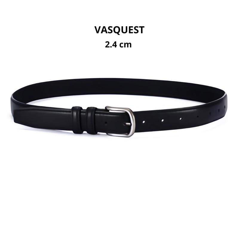 Dây Lưng Nịt Lưng Nam Nữ Vasques Chất Liệu Da Pu Bản Nhỏ Thời Trang Hàn Quốc - Thắt Lưng ANNAS