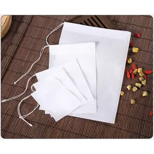 BELI 100 Pcs GRATIS 100 Pcs HM 375 Kantong Saringan Teh Celup kosong Teabags Kantong Saringan Rempah Kopi Herbal Disposable Tea Filter Bags - Kantong Filter Herbal Rempah Reusable Tea Food Grade Kantong Sup O