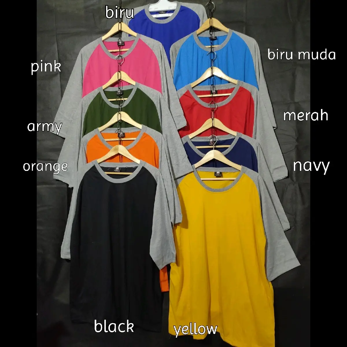 KAOS RAGLAN SUPER JUMBO LD 140 150 BIG SIZE