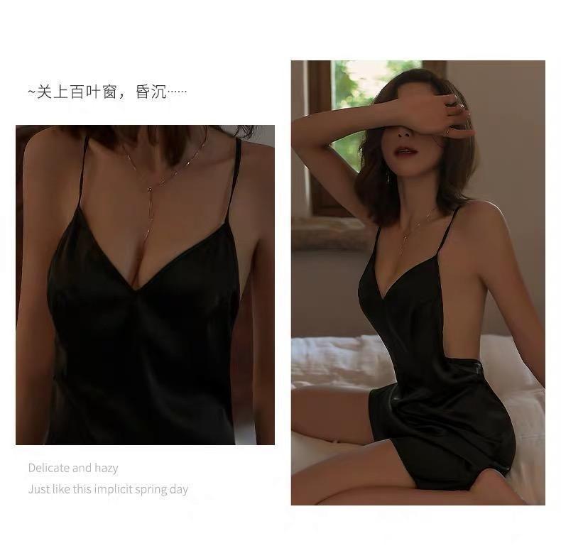 Product Introduction of Đồ Lót Gợi Cảm, Đồ Ngủ Như Lụa Gợi Cảm, Tán Tỉnh Đam Mê, Bộ Cám Dỗ Dễ Thương Và Gợi Cảm, Đồng Phục Nóng Bỏng Cho Nữ, Không Cần Cởi Giường 19