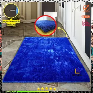 Karpet bulu rasfur ruang tamu 160x100 cm Aestetik