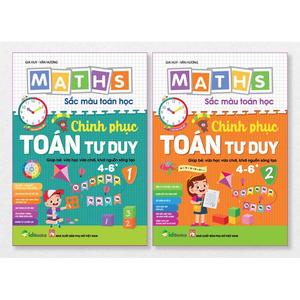 Sách - Chinh Phục Toán Tư Duy MATHS Sắc Màu Toán Học Cho Bé Mẫu Giáo Từ 4-6 Tuổi Giúp Bé Vừa Học Vừa Chơi
