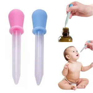LO Pipet Tetes Obat Bayi 5ml Feeder Dropper Ukuran 5 ml Alat Bantu Minum Baby Medicine BPA Free Silikon Vitamin