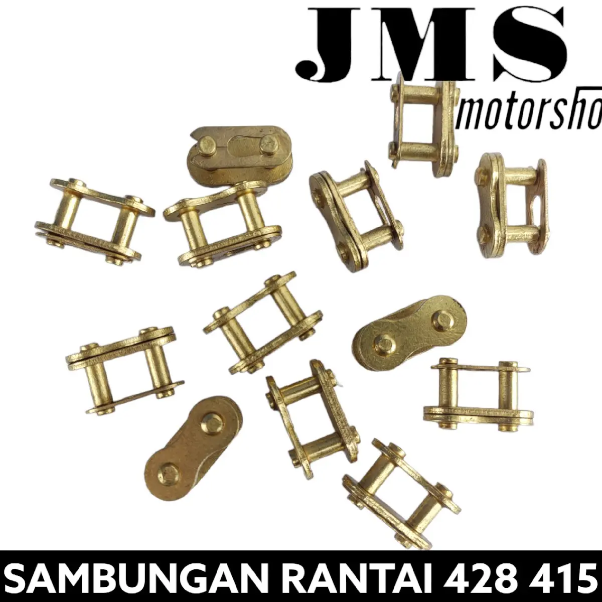 ( BISA COD ) Sambungan rantai rante 428H Dan 415H NUI RACING Warna Gold EMAS