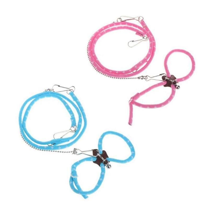 Cute Small With Bell Ferret Nylon Rope For Rat Squirrel Chinchilla Walking Lead Hamster Leash Pet Supplies Mouse Vest 3
