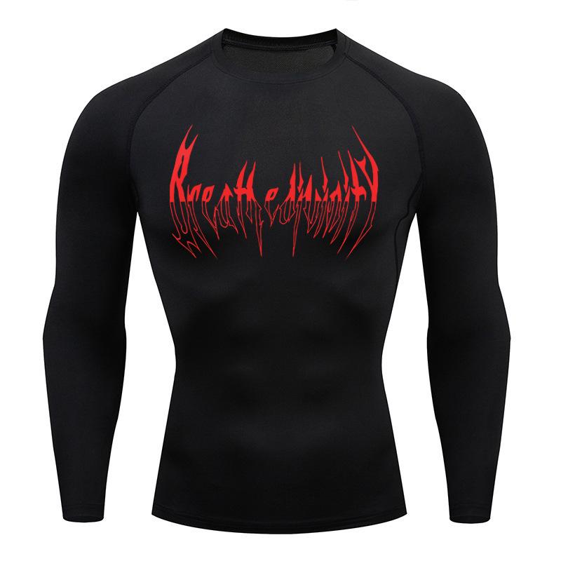 Product Introduction of Quần Áo Nhanh Khô, Áo Thun Thể Thao, Quần Áo Chạy Bộ, Dành Cho Nam Giới, Tập Gym, Thoáng Khí, Wicking, Quần Bó Co Giãn, Hàng Mới Về 16