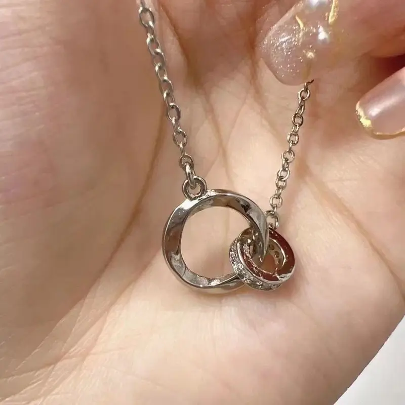 Vòng Cổ Lồng Vào Nhau Vòng Möbius, Dành Cho Phụ Nữ, Thiết Kế Cao Cấp Sang Trọng Giá Cả Phải Chăng, Dây Chuyền Xương Đòn Độc Đáo Vòng Cổ Cặp Đôi Và Bạn Thân, Năm 2025, Bán Chạy Tại Cửa Hàng 8