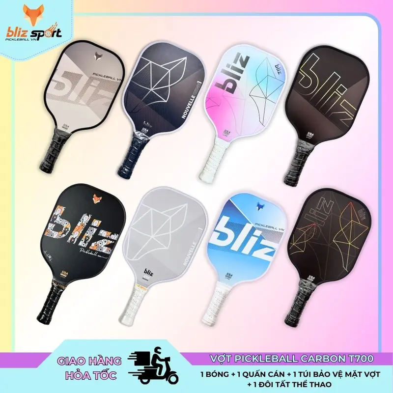 Vợt Pickleball hiệu BLiz Sợi Thủy Tinh cao cấp BlizL3 0