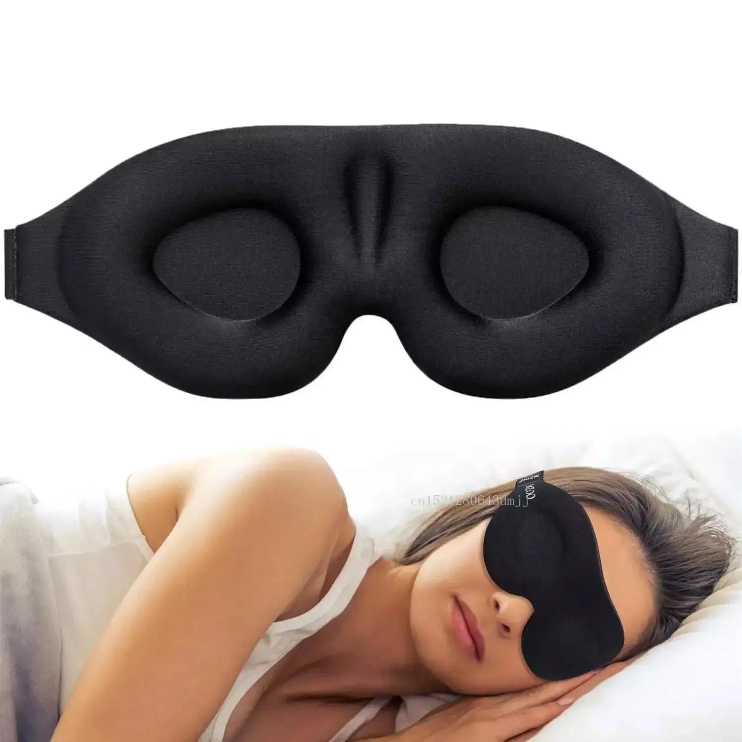 Topeng Mata untuk Tidur, Cawan Berconteng 3D, Penutup Mata, Acuan Cekung, Topeng Tidur Malam, Blok Cahaya, Sesuai untuk Wanita dan Lelaki