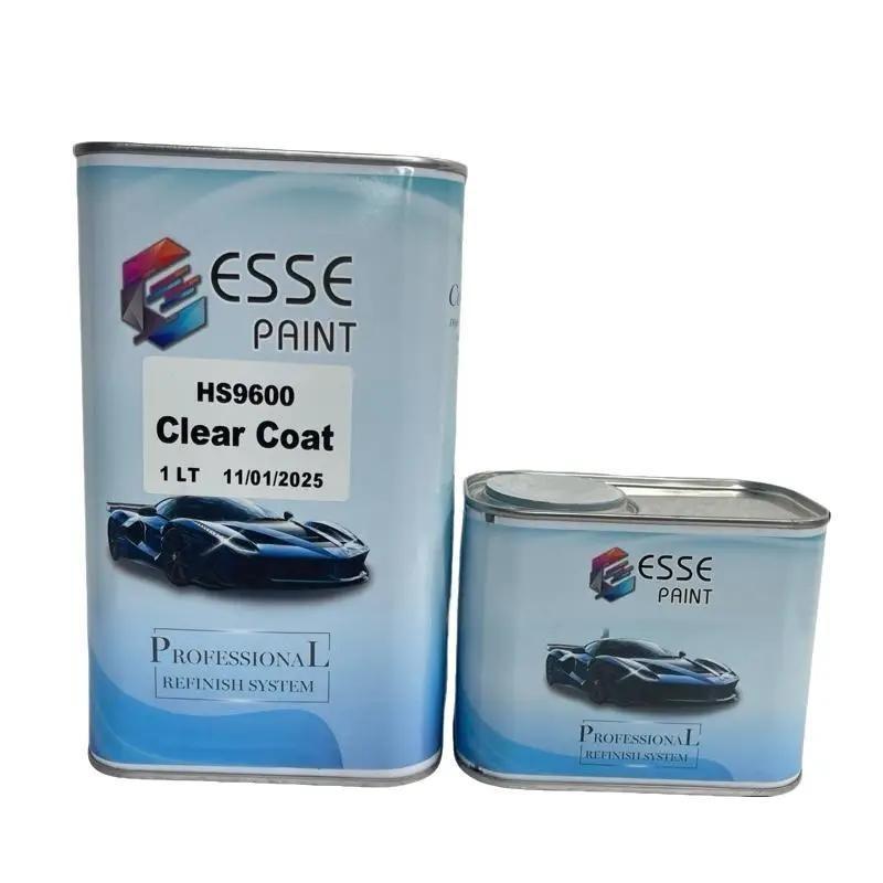 Cặp 1,5 lít Dầu bóng 2k ESSE HS9600 bóng + cứng, độ bóng cao nhanh khô tỉ lệ 2:1 cho ô tô, xe máy, nội ngoại thất. Sơn danh bong carbon nhúng