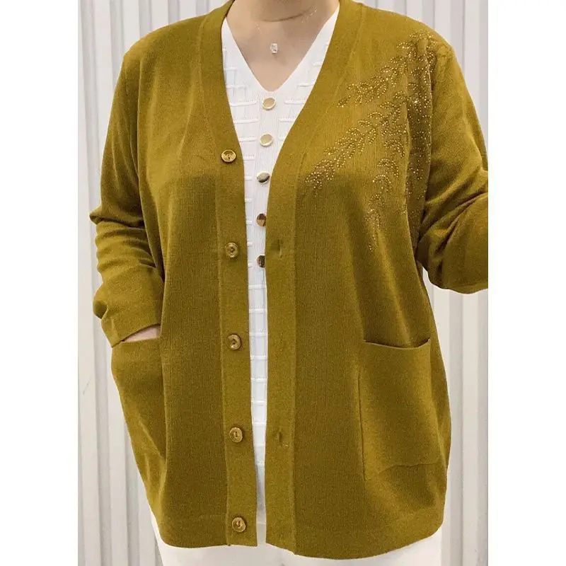 Áo Cardigan Cho Mẹ, Thời Trang Cao Cấp, Dành Cho Mẹ TRUNG NIÊN Và Cao Tuổi, Áo Len Dệt Kim, Dáng Rộng Rãi Và Bó Sát, Hàng Mới Về Mùa Thu 2024, Thích Hợp Cho Các Bà Mẹ TRUNG NIÊN Và Cao Tuổi, [Vận Chuyển Trong 48 Giờ]