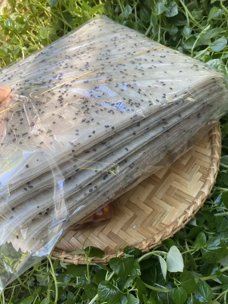 Cọc (0,9kg - 1kg) bánh tráng mè Phan Rang Đặc sảnNinh Thuận hữu cơ tự nhiên