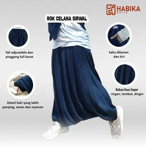 Rok Celana Sirwal Akhwat - Rok Celana Muslimah Bahan Kaos Premium