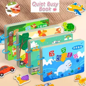 12 Halaman Busy Book Pencerahan Pertama Bayi Buku Sibuk Untuk Anak Buku Montessorri Activity Book