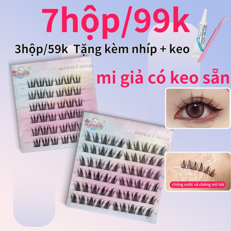 (7hộp/99k )Lông Mi Giảmi giả có keo sẵn, Phiên Bản Nâng Cấp, Không Cần Keo, Thiết Kế Lấy Cảm Hứng Từ Hoa Hướng Dương, 15 Kiểu, 6 Cặp Mỗi Hộp, Có Thể Tái Sử Dụng, Chiều Dài 10-13mm