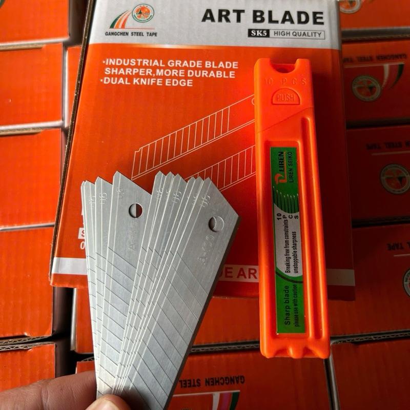(Hộp 200 lưỡi) Dao dọc giấy hàng xịn 0.6mm, hàng dày cứng nặng ARTBLADE