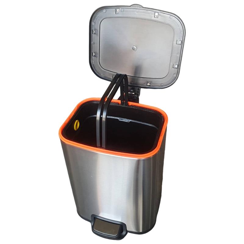 Product Introduction of Thùng rác inox đạp chân 6L giảm chấn cao cấp/ Indoor trashbin/VHP-DJ-DF248-6L 7