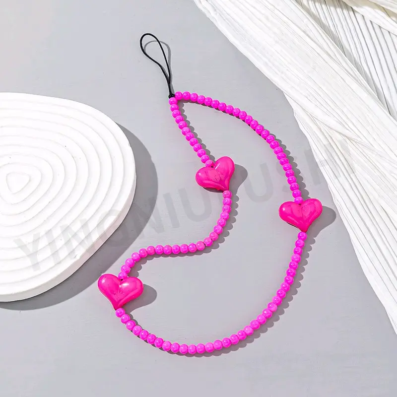 Gantungan hp tali hp love mutiara | Phone strap phone charm ala blackpink 6