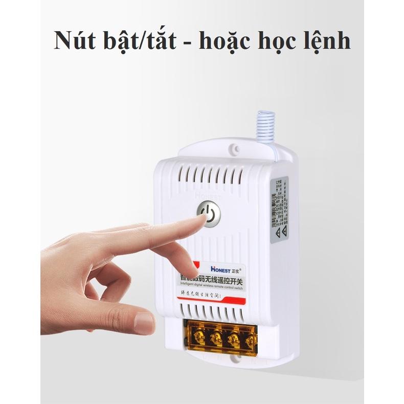 Bộ Công Tắc Điều Khiển Từ Xa 220v Honest HT-9220KG 40A-1Km Công Suất 40A/220V bật tắt máy bơm nước máy rửa xe 2
