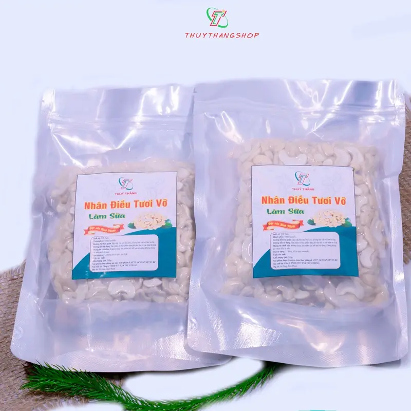 Hạt Điều Thuỷ Thắng Vỡ Tươi Nấu Sữa Hạt Nhân Bình Phước (1 kg) Túi Zip - Nguyên Liệu Chất Lượng Cao Cho Sữa Hạt Cơ Thơm Ngon - Food 3