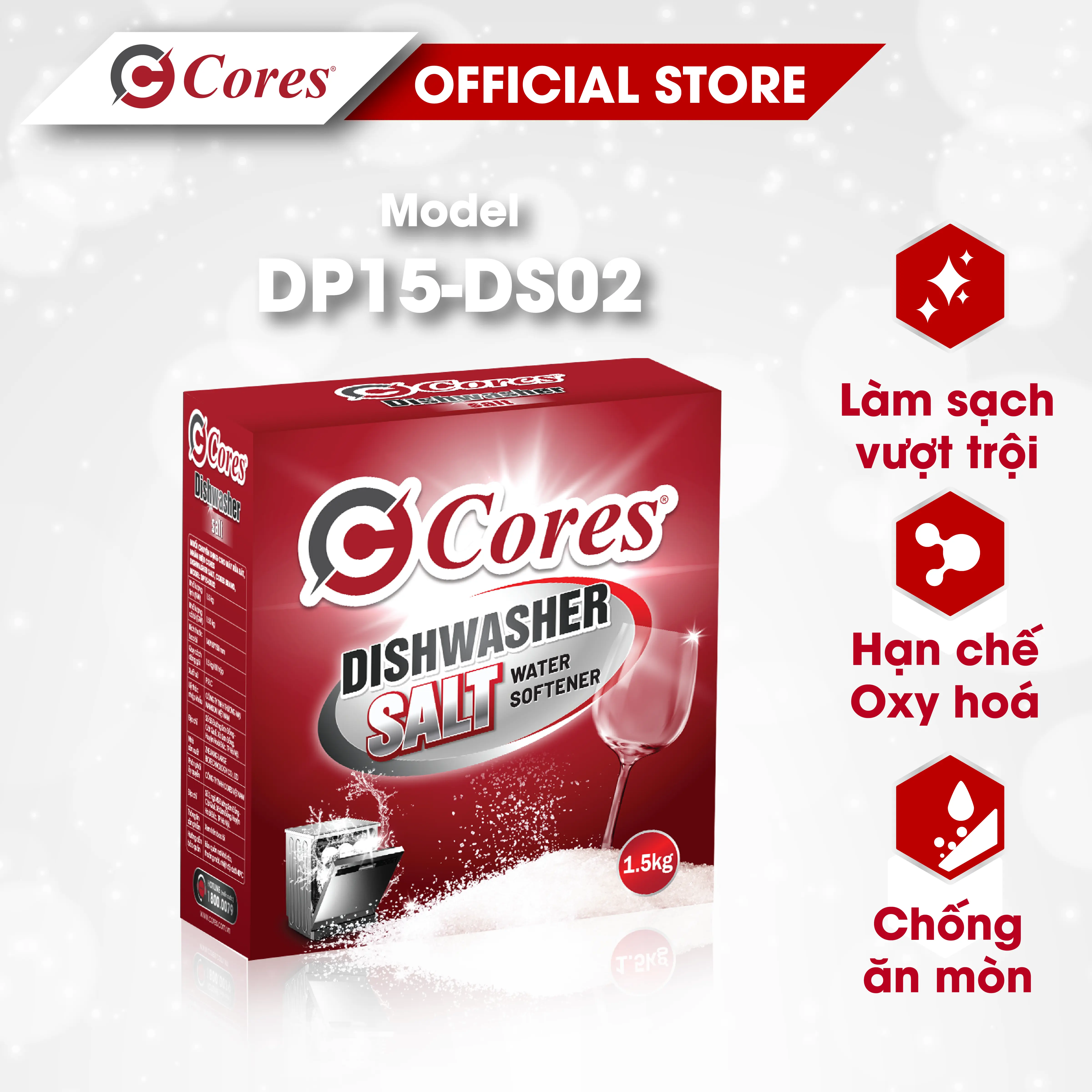 Muối Chuyên Dụng Rửa Bát Cores DP15-DS02