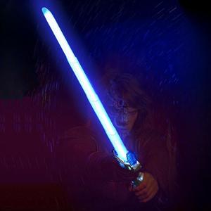 Telescopic Light Saber Toy, Battery Powered Laser Light Saber Toy, Finger Rotation Boy Toy, Performance Toy for Gift