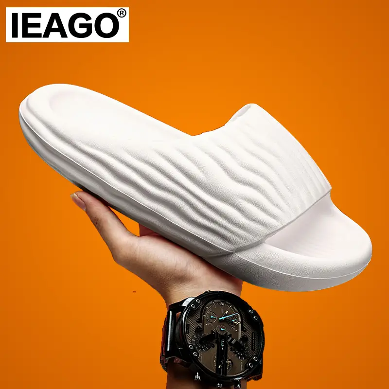 IEAGO Original Men EVA Anti Slip Slippers Soft Bottom Indoor Home Slides Light Beach Sandals