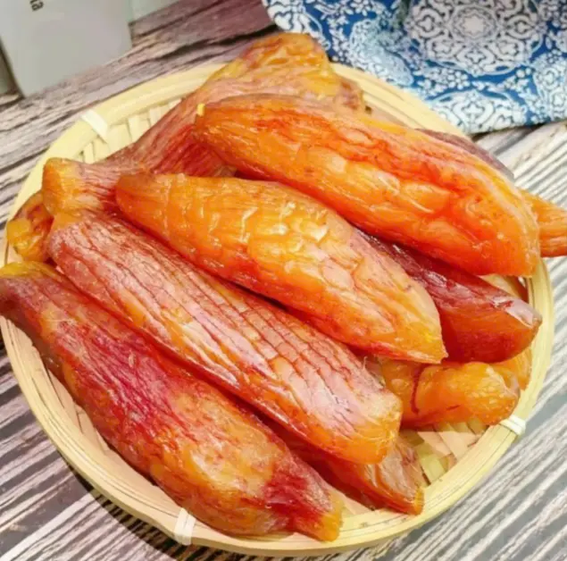 Khoai lang sấy dẻo hút chân không- siêu ngon khoai  lang  Snack Ăn Vặt Food