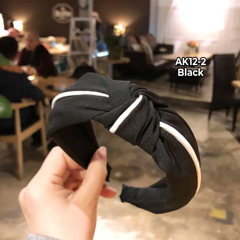 Bando Korea Wanita Dewasa Motif Lucu HeadBand Korea Bandana Kain Import Premium  Anak Aksesoris 6