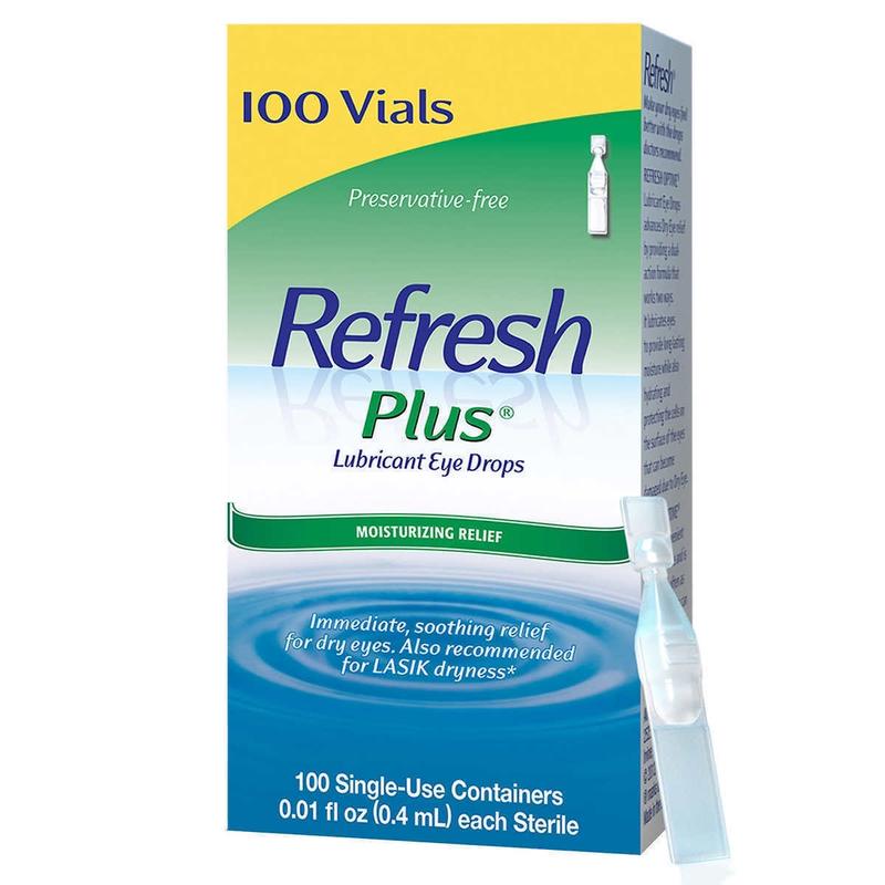 ĐỦ BILL STORE + AIR Nước nhỏ mắt Refresh Plus Mỹ 100 tuýp - Sản phẩm dành cho mắt