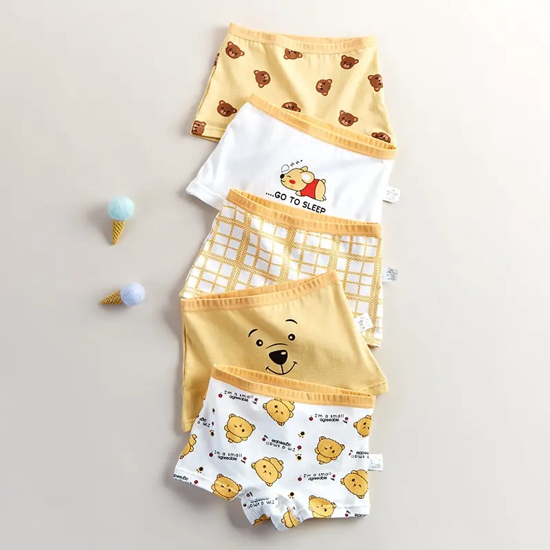 Seluar Dalam Kanak-kanak, [Set 4], Seluar Boxer Kapas, Untuk Kanak-kanak Perempuan dan Bayi, Gred A, Saiz Sederhana dan Besar, Sudut Rata, Tidak Menggigit, Seluar Pendek Perempuan PP