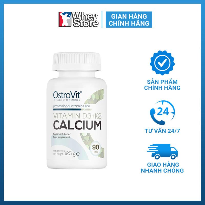  Viên Uống Ostrovit Vitamin D3 K2 Calcium – 90 Viên | WHEYSTORE 