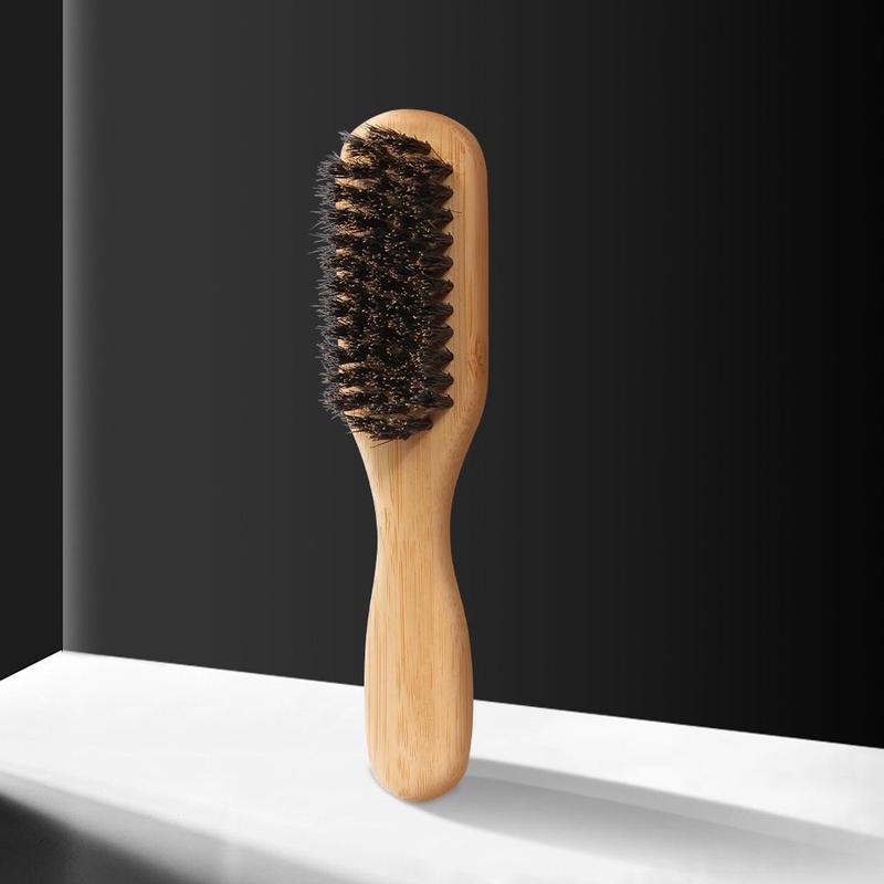 Product Introduction of Bamboo Handle Hair Brush, Hair Detangling & Styling Tool, Hairdressing Comb for Men, Professional Hair Styling Tools for Barber 0