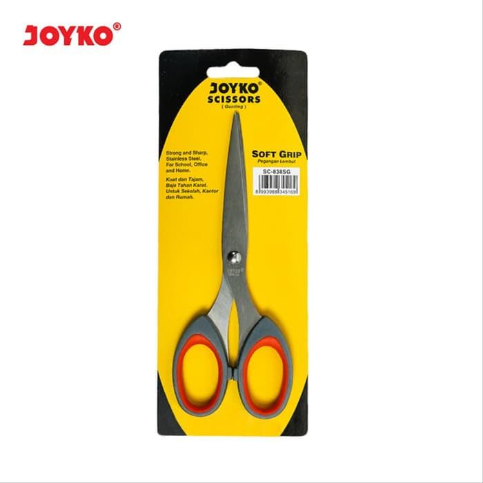 Gambar Joyko Gunting Kertas Besar Gagang Empuk SC-838 SG SC-838SG SOFT GRIP dari CENTRO TRADING Kota Bandung Tokopedia